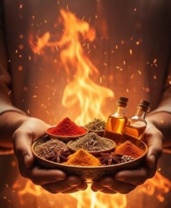 Controls digestion, metabolism, hormones, body temperature. Imbalance symptoms: acidity, anger, inflammation, hair fall.