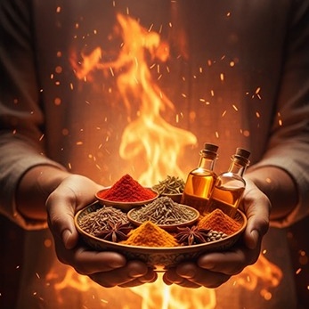 Controls digestion, metabolism, hormones, body temperature. Imbalance symptoms: acidity, anger, inflammation, hair fall.